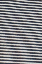 ALTEA | Cotton & Linen Stripe Polo | Navy