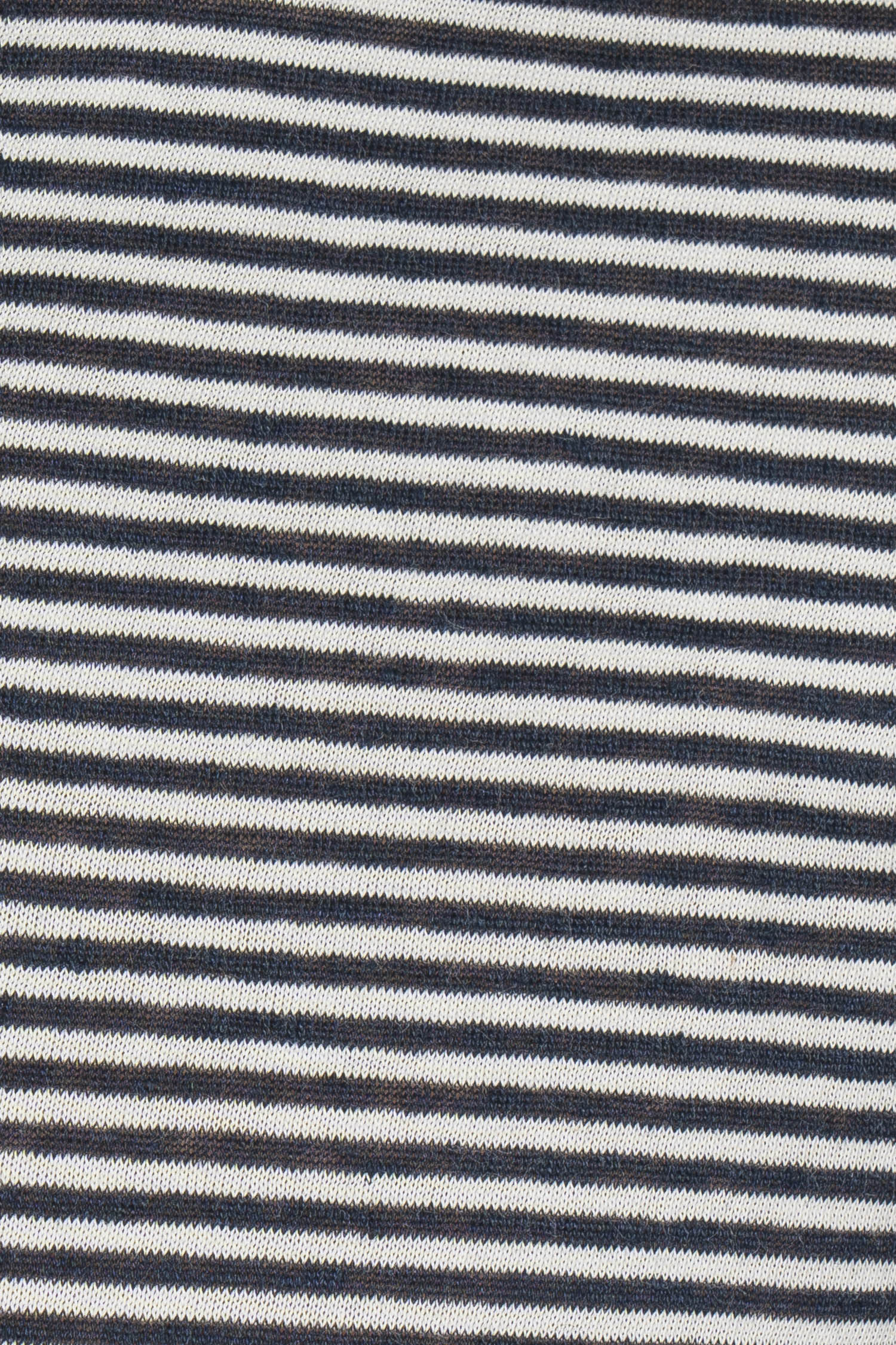 ALTEA | Cotton & Linen Stripe Polo | Navy