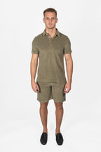 ALTEA | Terry Towelling Shorts | Khaki Green