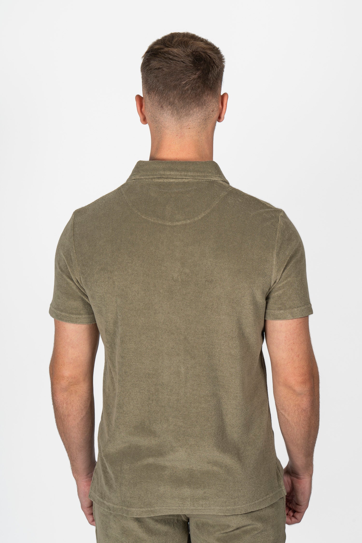 ALTEA | Terry Towelling Polo | Khaki Green