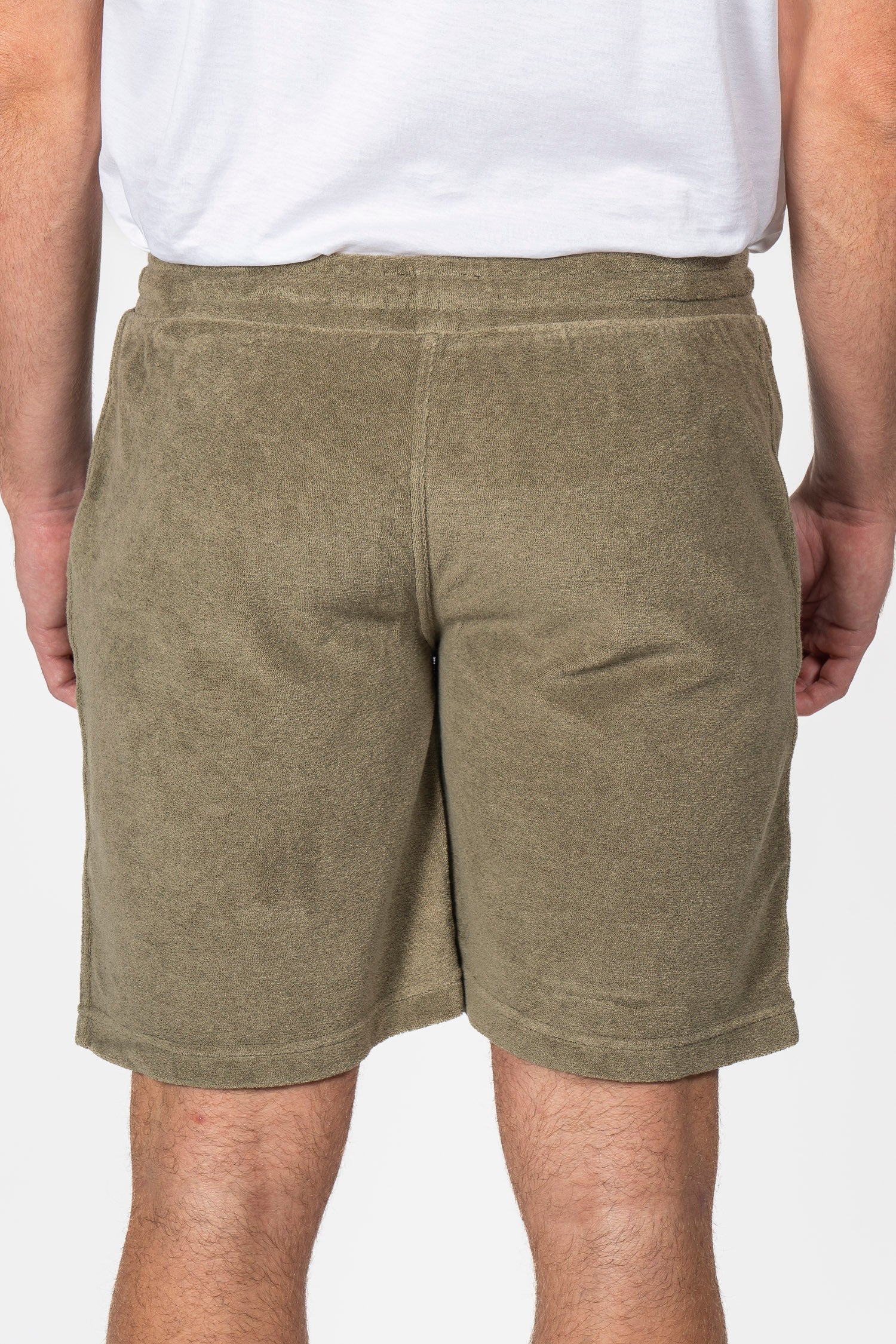 ALTEA | Terry Towelling Shorts | Khaki Green