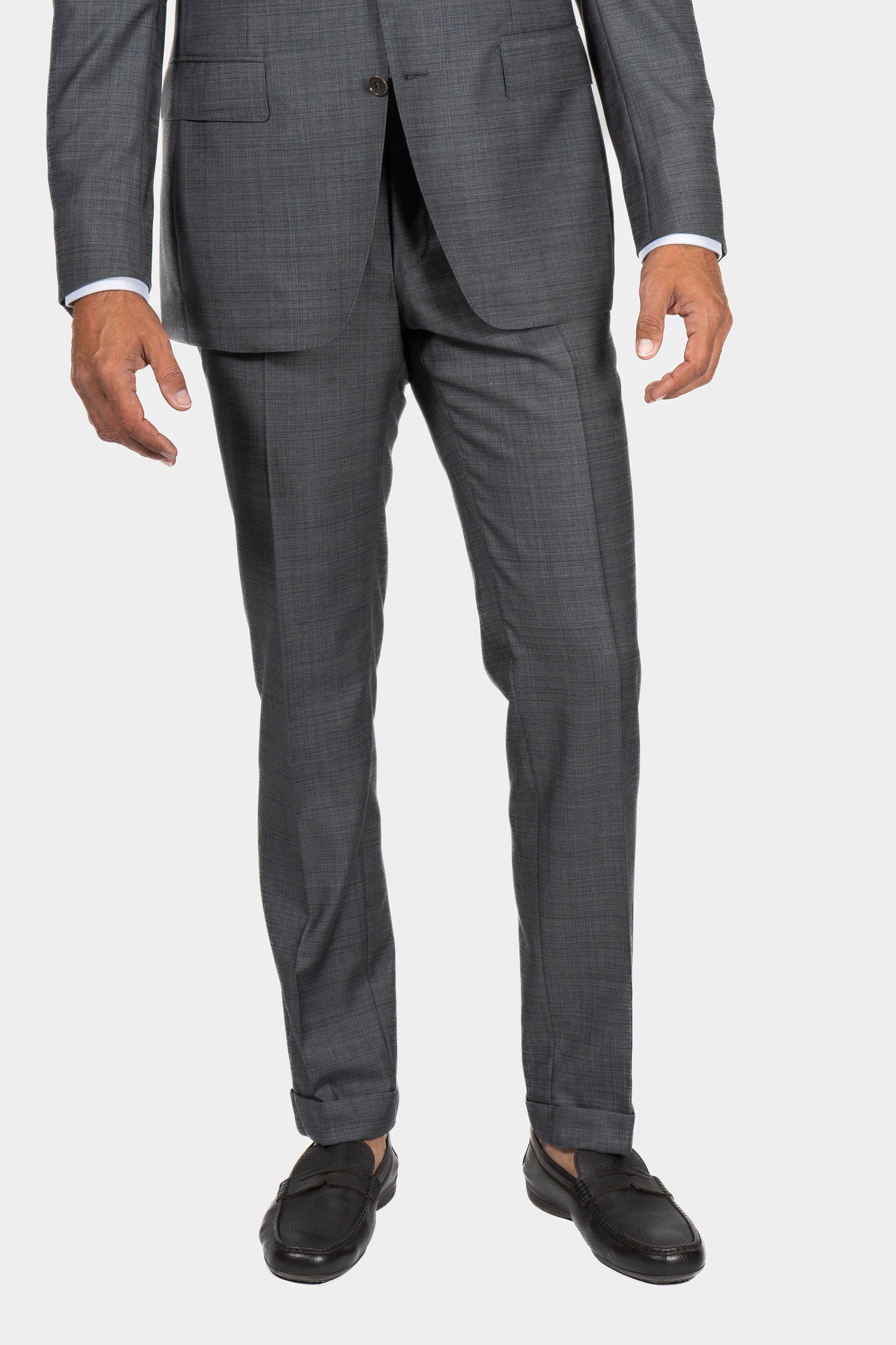 CANALI | Two-Tone Capri Suit | Mid-Grey