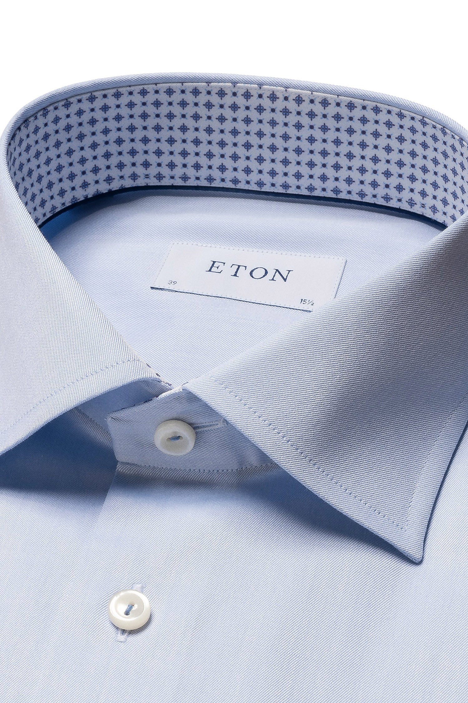 ETON | Twill With Inner Diamonds Contemporary Fit | Blue
