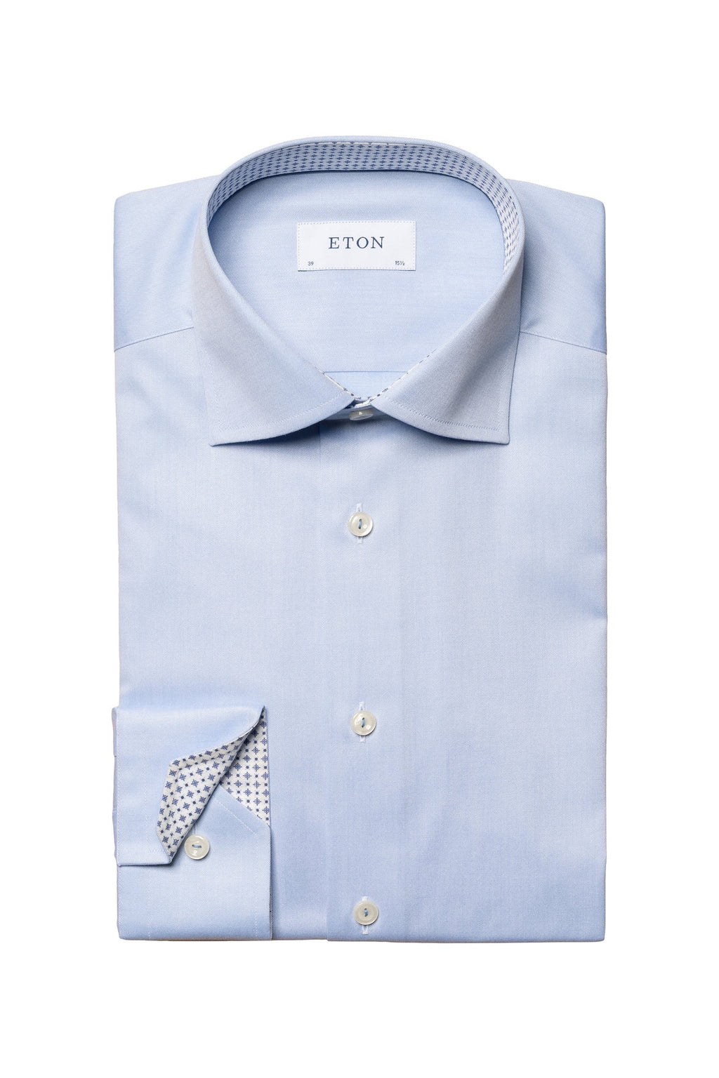 ETON | Twill With Inner Diamonds Contemporary Fit | Blue