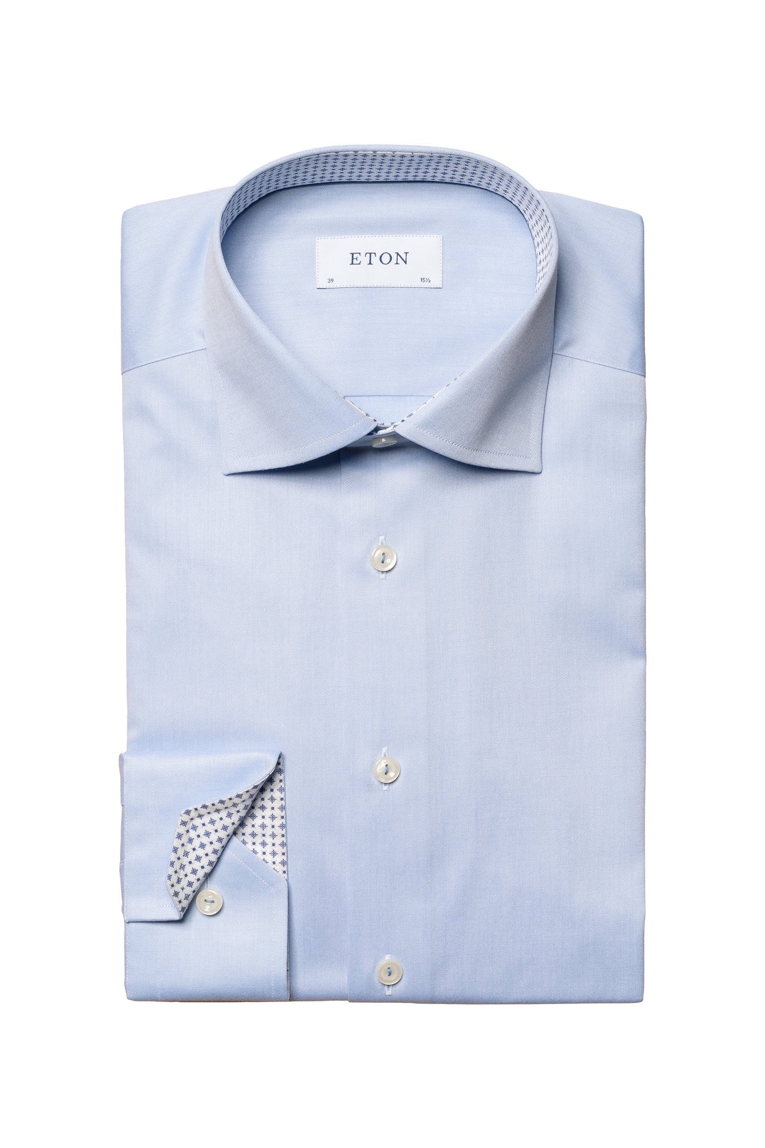 ETON | Twill With Inner Diamonds Contemporary Fit | Blue