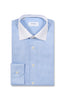 ETON | Stripe Shirt White Collar | Blue & White