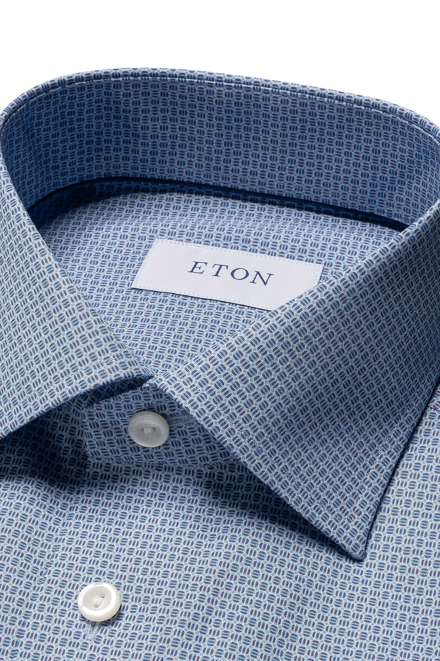 ETON | Tennis Ball Print Shirt | Blue
