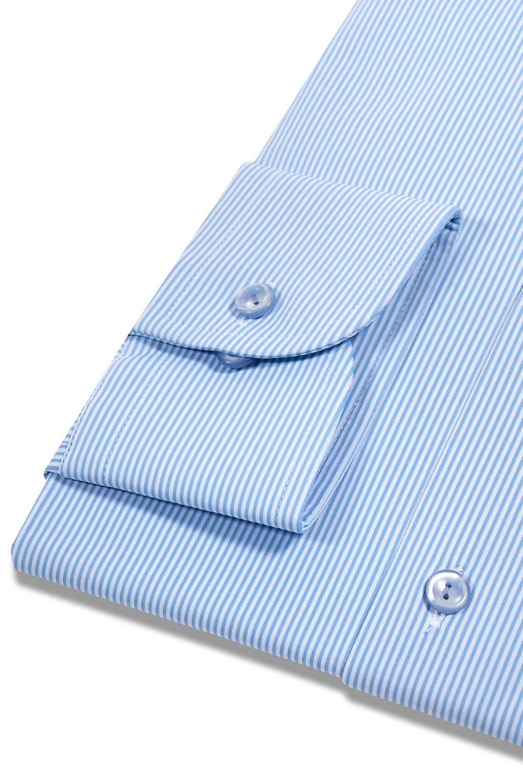 ETON | Stretch Striped Shirt | Sky Blue