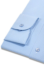 ETON | Stretch Striped Shirt | Sky Blue