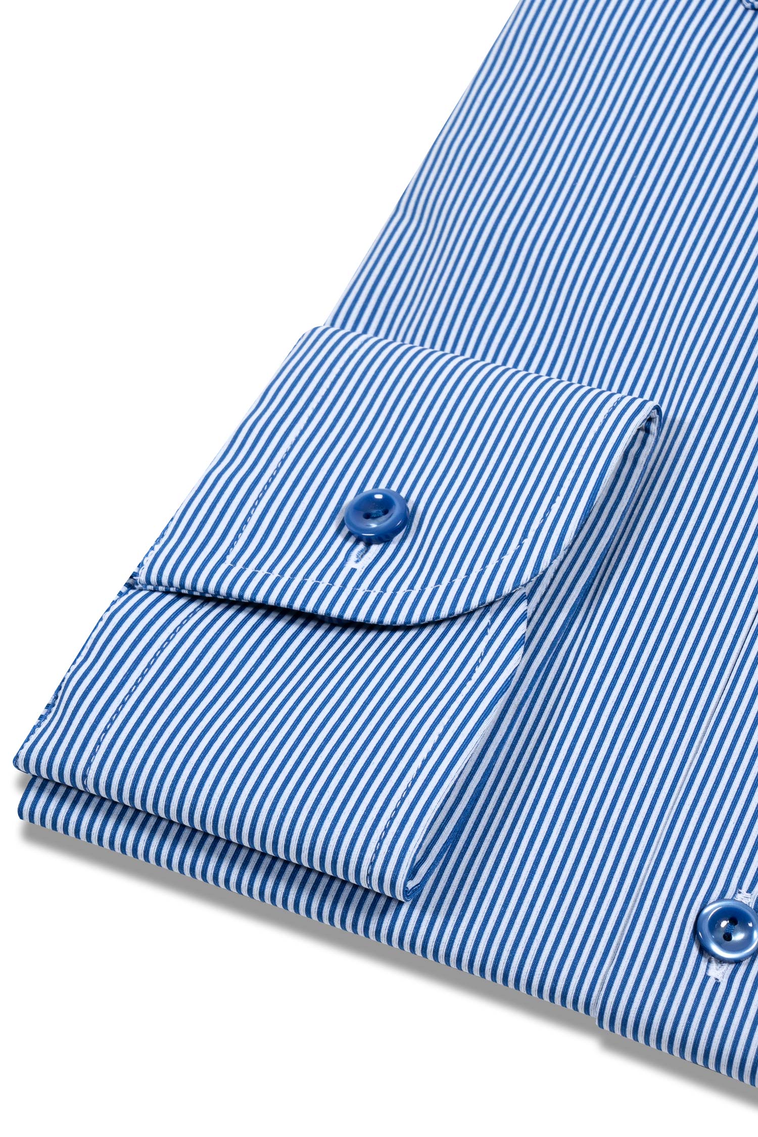ETON | Stretch Striped Shirt | Dark Blue