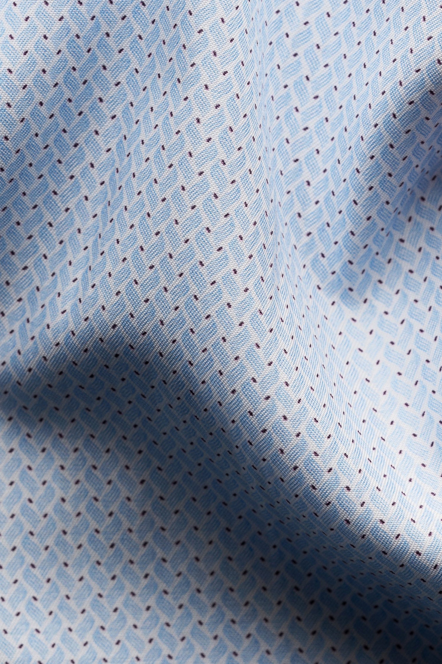 ETON | Geometric Print Shirt | Light Blue