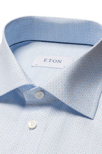 ETON | Geometric Print Shirt | Light Blue