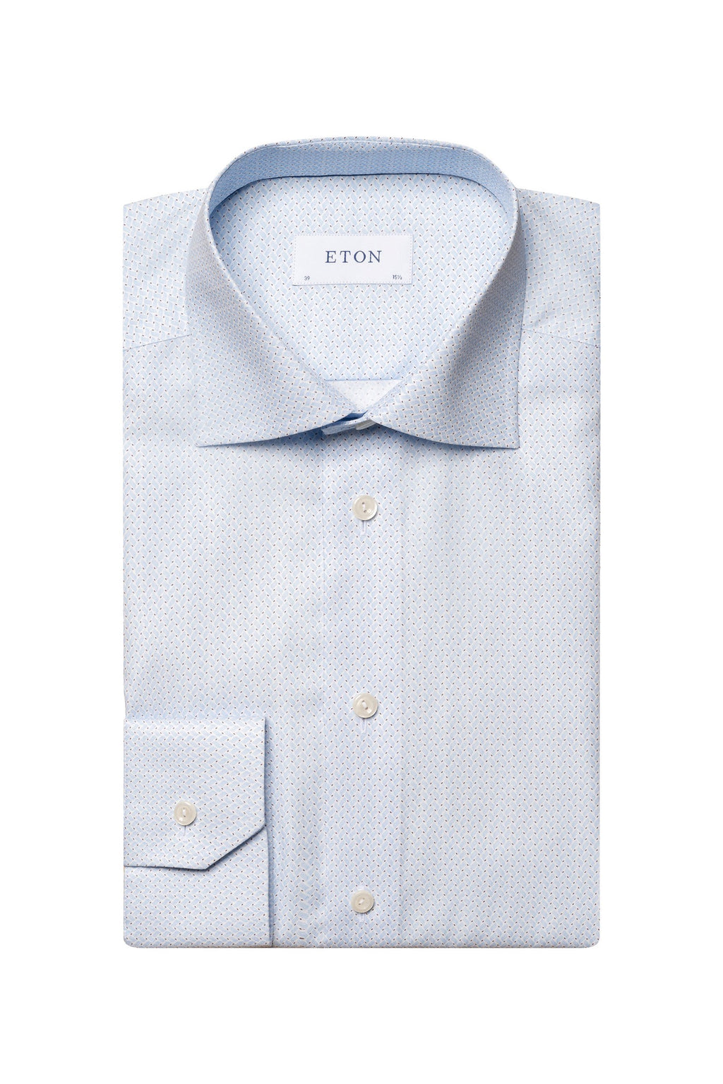 ETON | Geometric Print Shirt | Light Blue