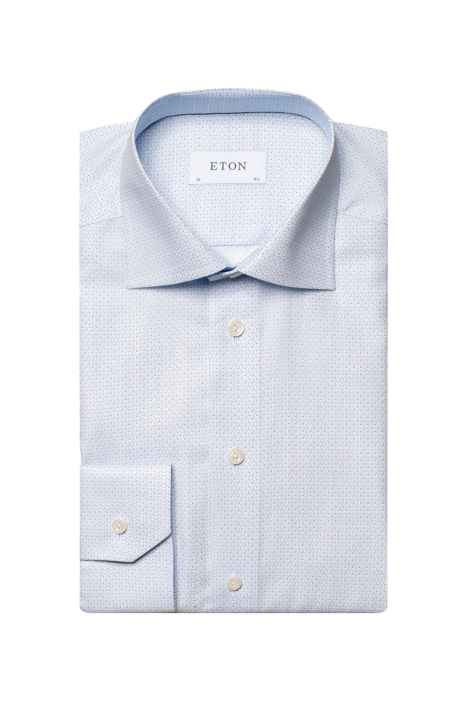 ETON | Geometric Print Shirt | Light Blue