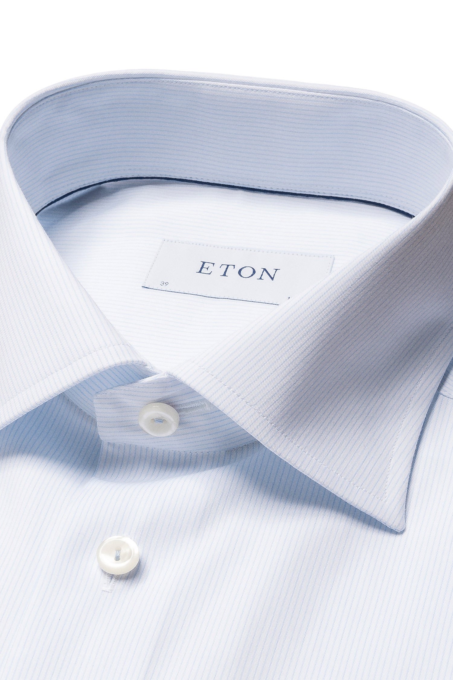 ETON | Fine Striped Shirt | Pale Blue