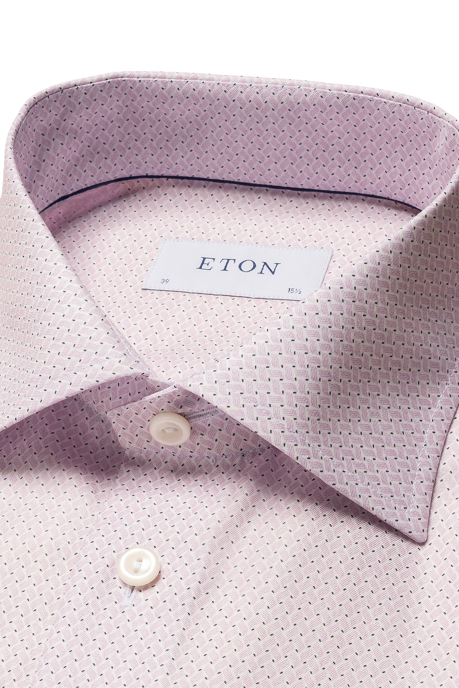 ETON | Geometric Print Shirt | Light Pink