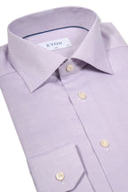ETON | Horizontal Stripe Shirt | Purple
