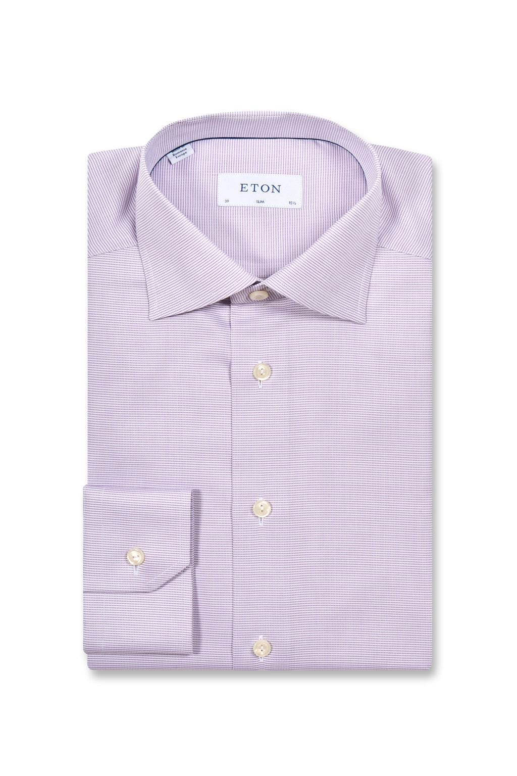 ETON | Horizontal Stripe Shirt | Purple