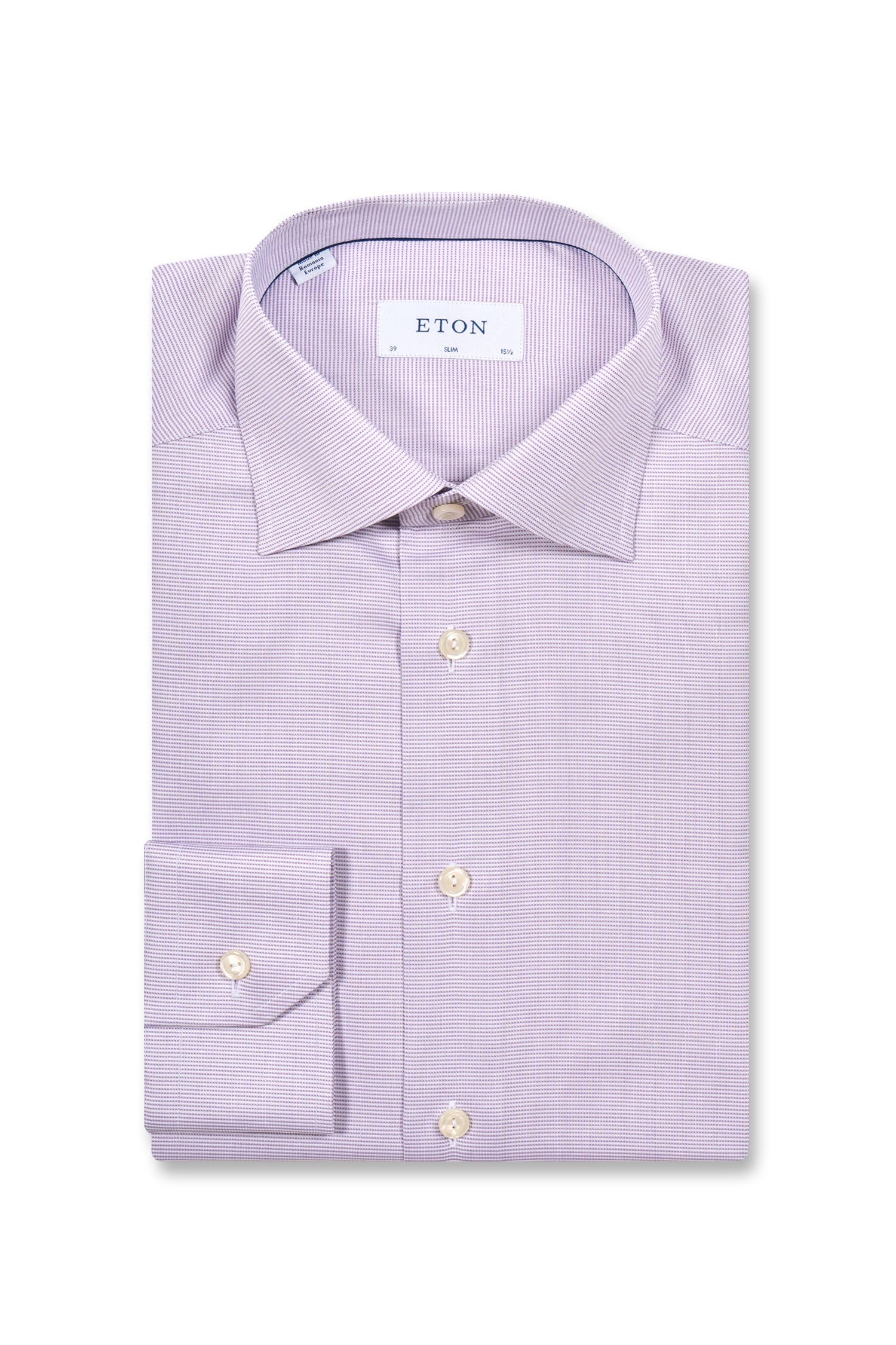 ETON | Horizontal Stripe Shirt | Purple