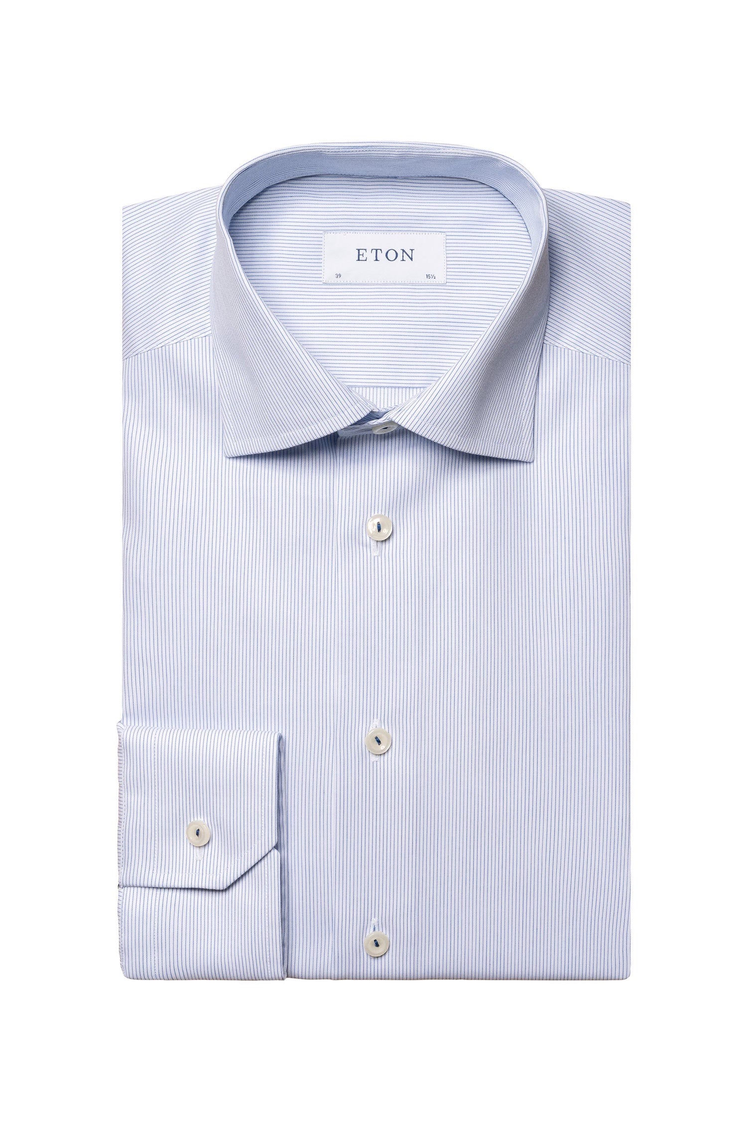 ETON | Fine Striped Shirt | Blue