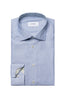 ETON | Textured Shirt Floral Trim | Blue