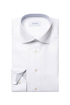 ETON | Twill With Inner Diamonds Contemporary Fit | White