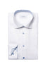 ETON | Contemporary Fit Shirt With Inner Tile Pattern | White