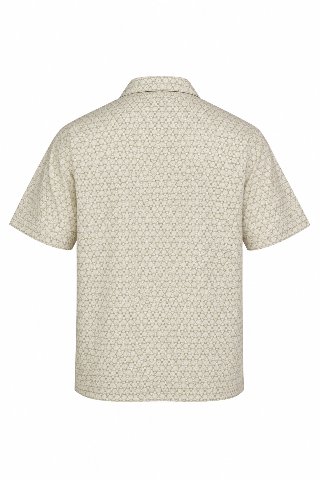 FEDELI | Patterned Bowling Shirt | Pale Green