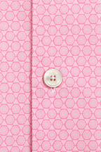 FEDELI | Patterned Bowling Shirt | Pink