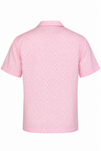 FEDELI | Patterned Bowling Shirt | Pink