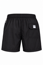 FEDELI | Madeira Plain Swim Shorts | Black