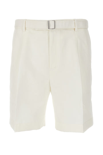 BRIONI White Linen & Cotton Shorts