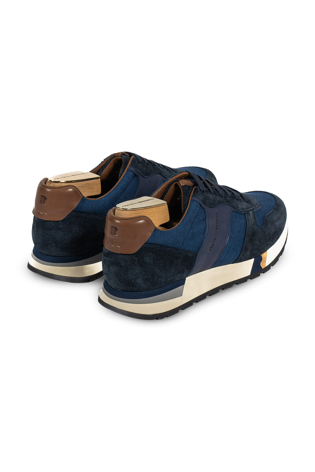 FRATELLI ROSSETTI | Suede & Canvas Sneaker | Dark Blue