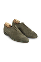 FRATELLI ROSSETTI | Suede Brogue Lace Up | Khaki Green