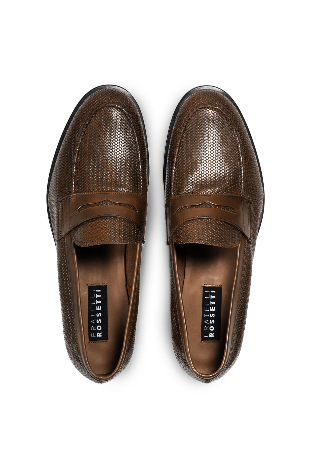 FRATELLI ROSSETTI | Textured Leather Loafer | Brown