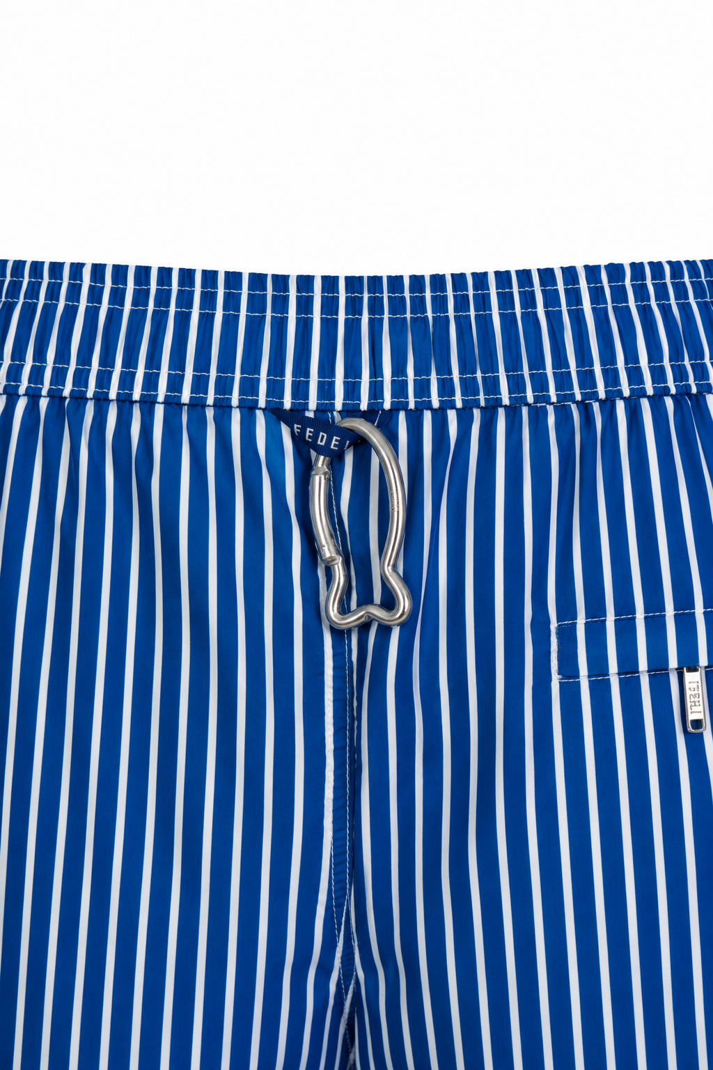 FEDELI | Daniel Striped Swim Shorts | Navy