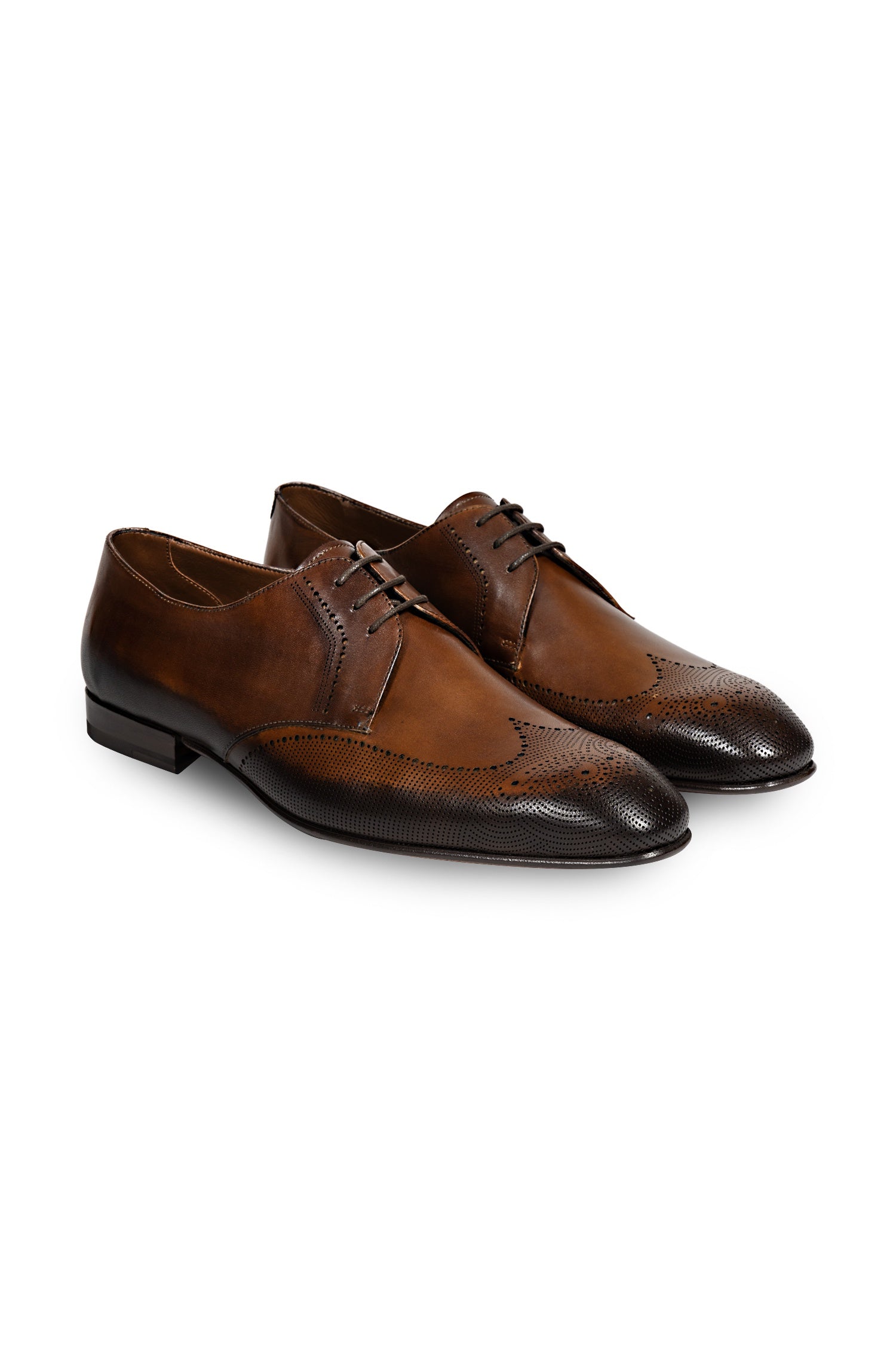 FRATELLI ROSSETTI | 2-Tone Leather Lace-Up | Tan