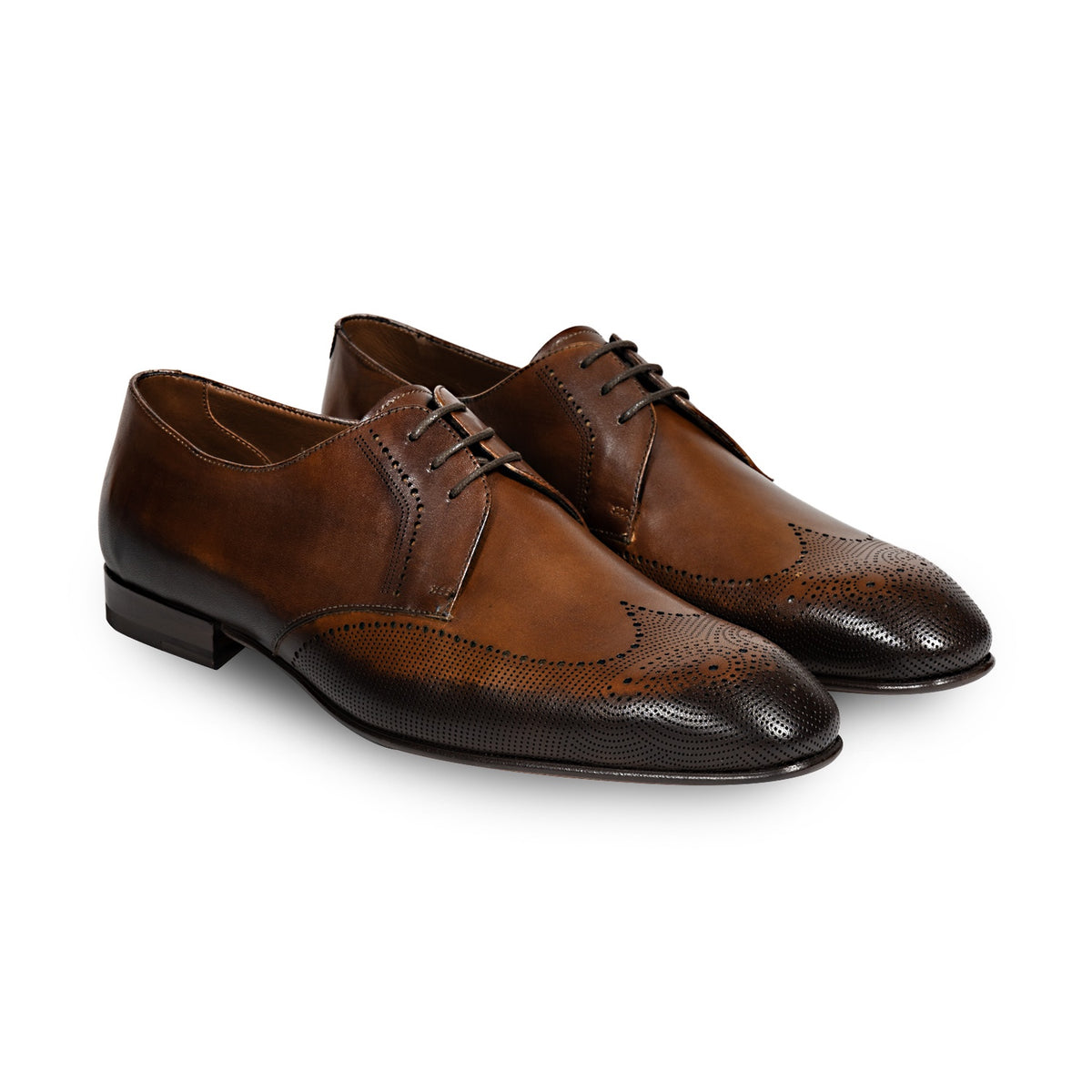 FRATELLI ROSSETTI | 2-Tone Leather Lace-Up | Tan — Mitchell 