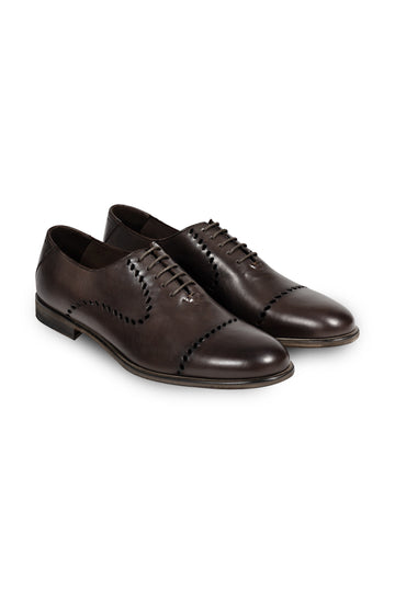FRATELLI ROSSETTI Dark Brown Brogue Lace-Up
