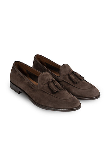 FRATELLI ROSSETTI Dark Brown Suede Loafer