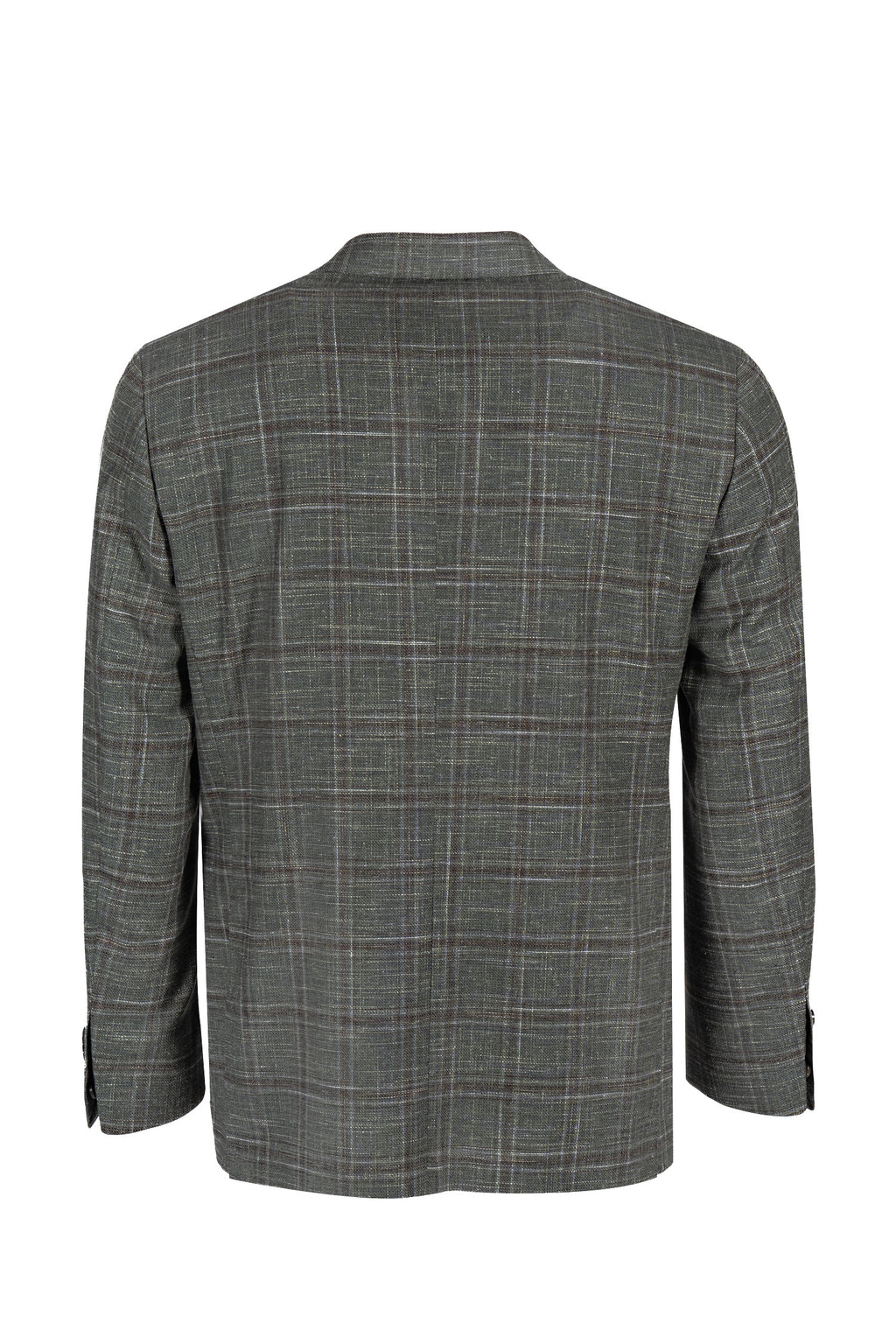 CANALI | Ultralight Chocolate Check Jacket | Dark Green