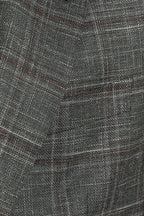 CANALI | Ultralight Chocolate Check Jacket | Dark Green