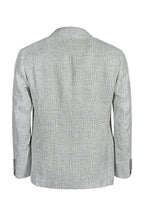 BRUNELLO CUCINELLI | Peak Lapel Prince Of Wales Jacket | Grey