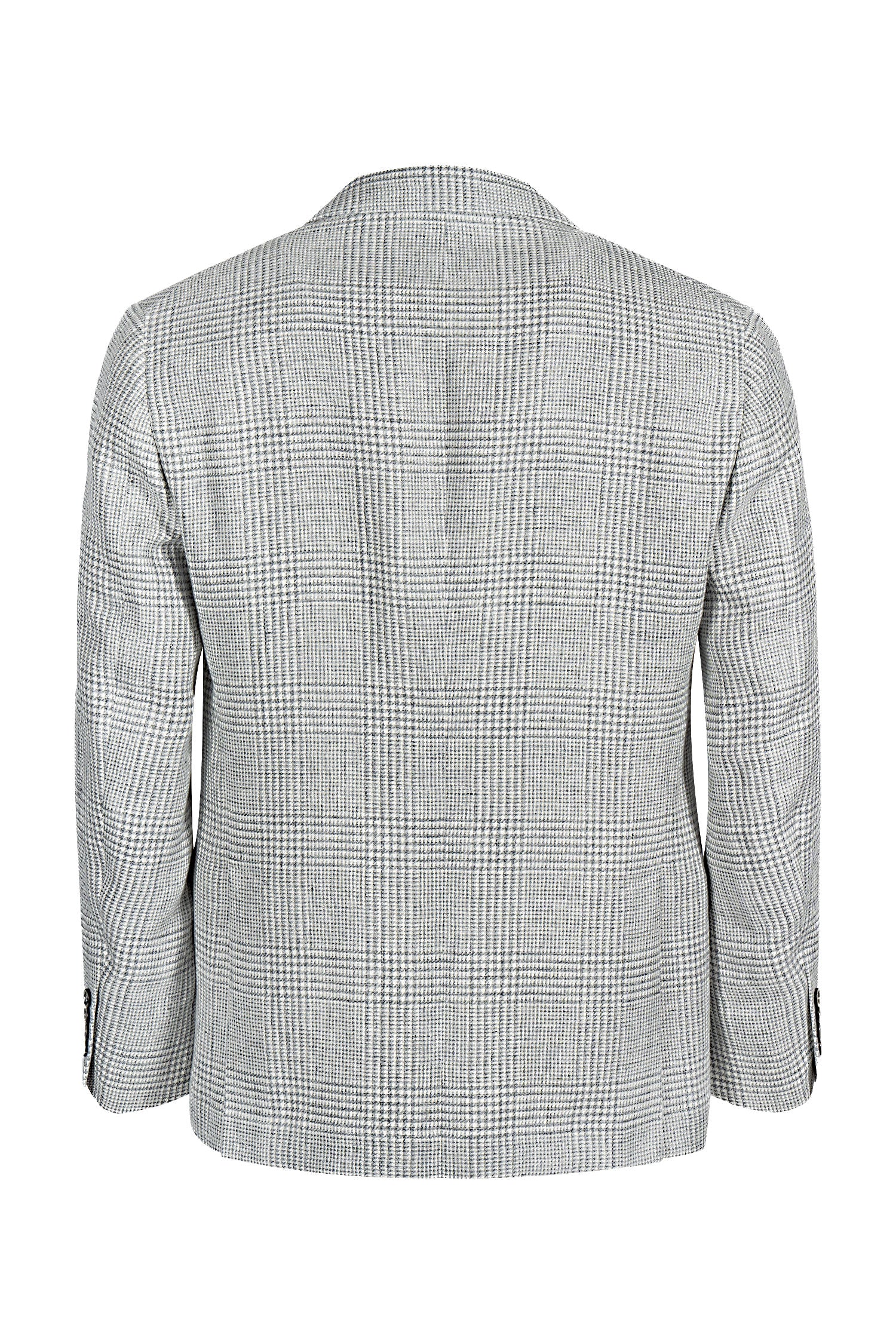 BRUNELLO CUCINELLI | Peak Lapel Prince Of Wales Jacket | Grey