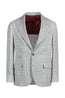 BRUNELLO CUCINELLI | Peak Lapel Prince Of Wales Jacket | Grey