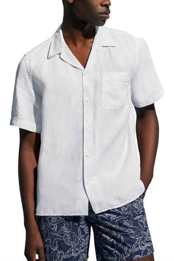 VILEBREQUIN White Bowling Collar Shirt