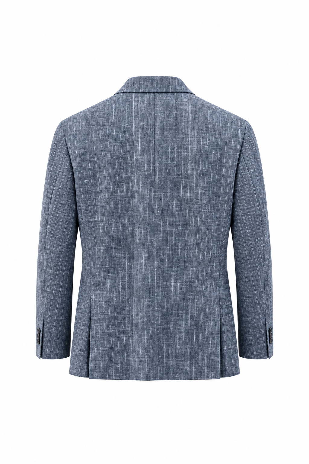 CANALI | Pinstripe Travel Suit 1 Pleat Trouser  | Dark Blue