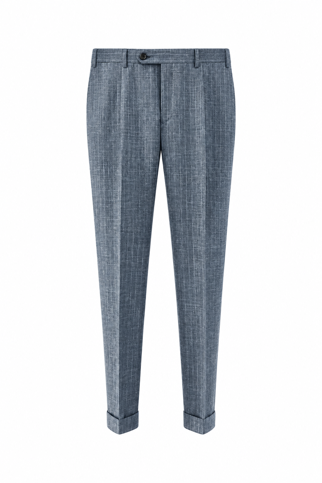 CANALI | Pinstripe Travel Suit 1 Pleat Trouser  | Dark Blue