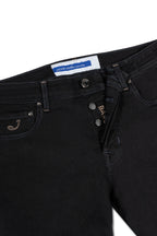 JACOB COHEN | Bard Jeans Taupe Stitching | Black