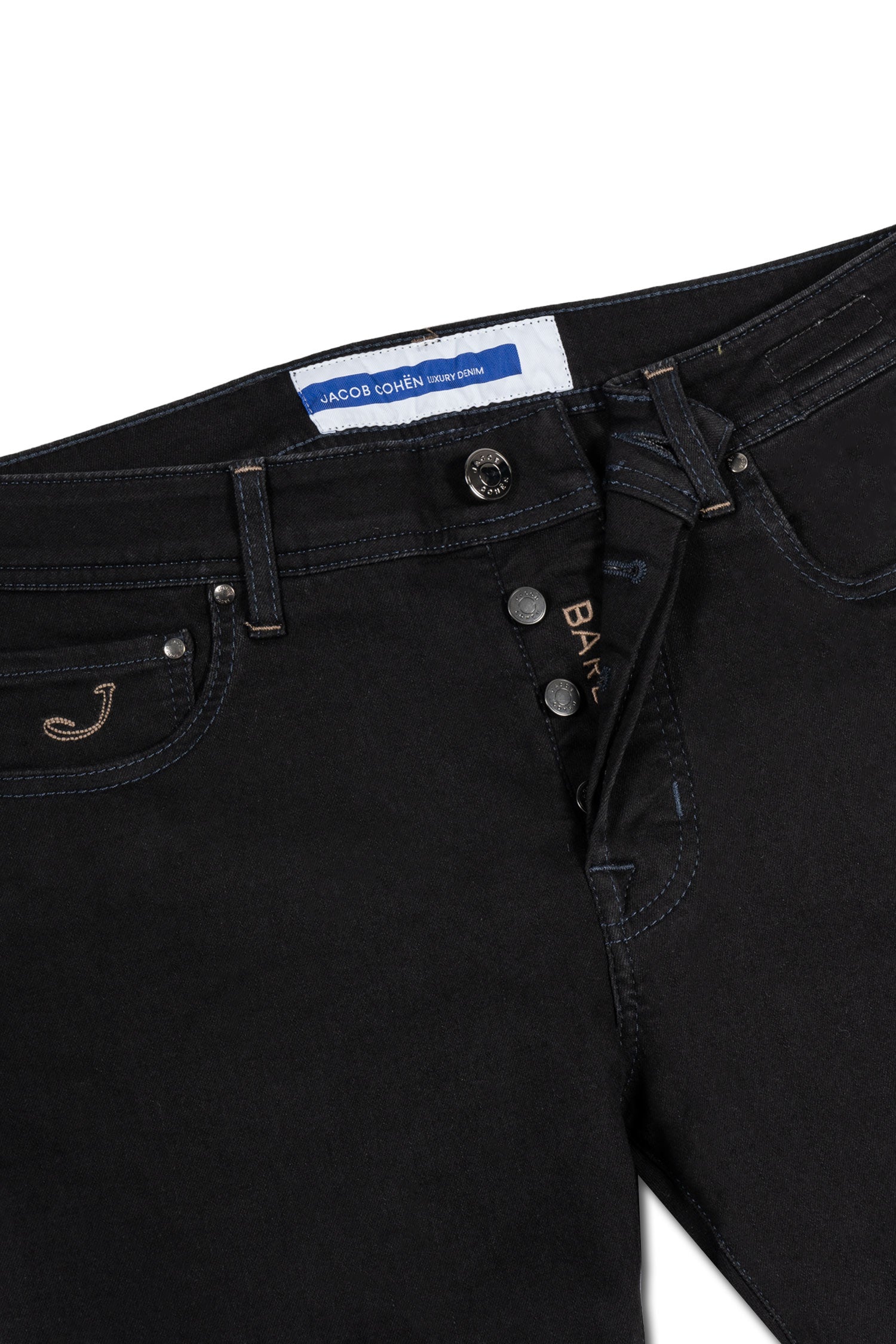 JACOB COHEN | Bard Jeans Taupe Stitching | Black